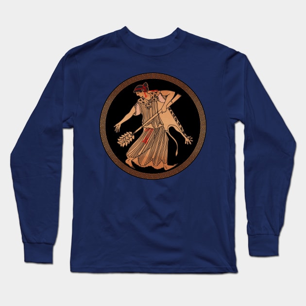 Raving Maenad Long Sleeve T-Shirt by Mosaicblues